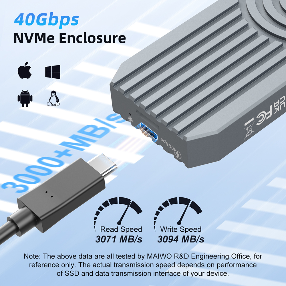 MAIWO 40Gbps External Hard Dri - огляд і ціна 8Tb M2 Nvme Ssd
